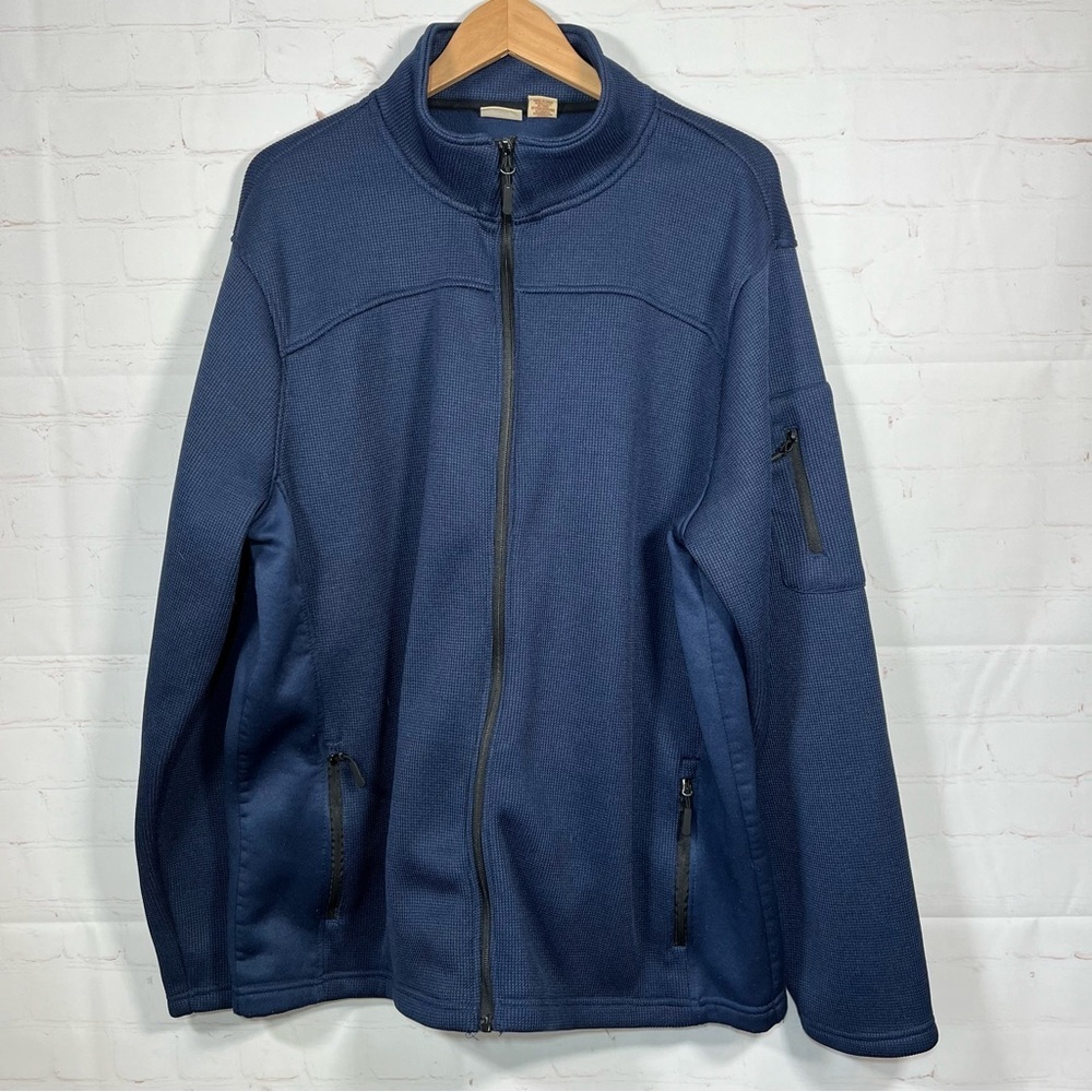 Telluride Clothing Co Fleece Jacket Full Zip Mens Size Medium Zip Pockets